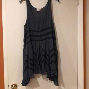 Voile and Lace Trapeze Slip